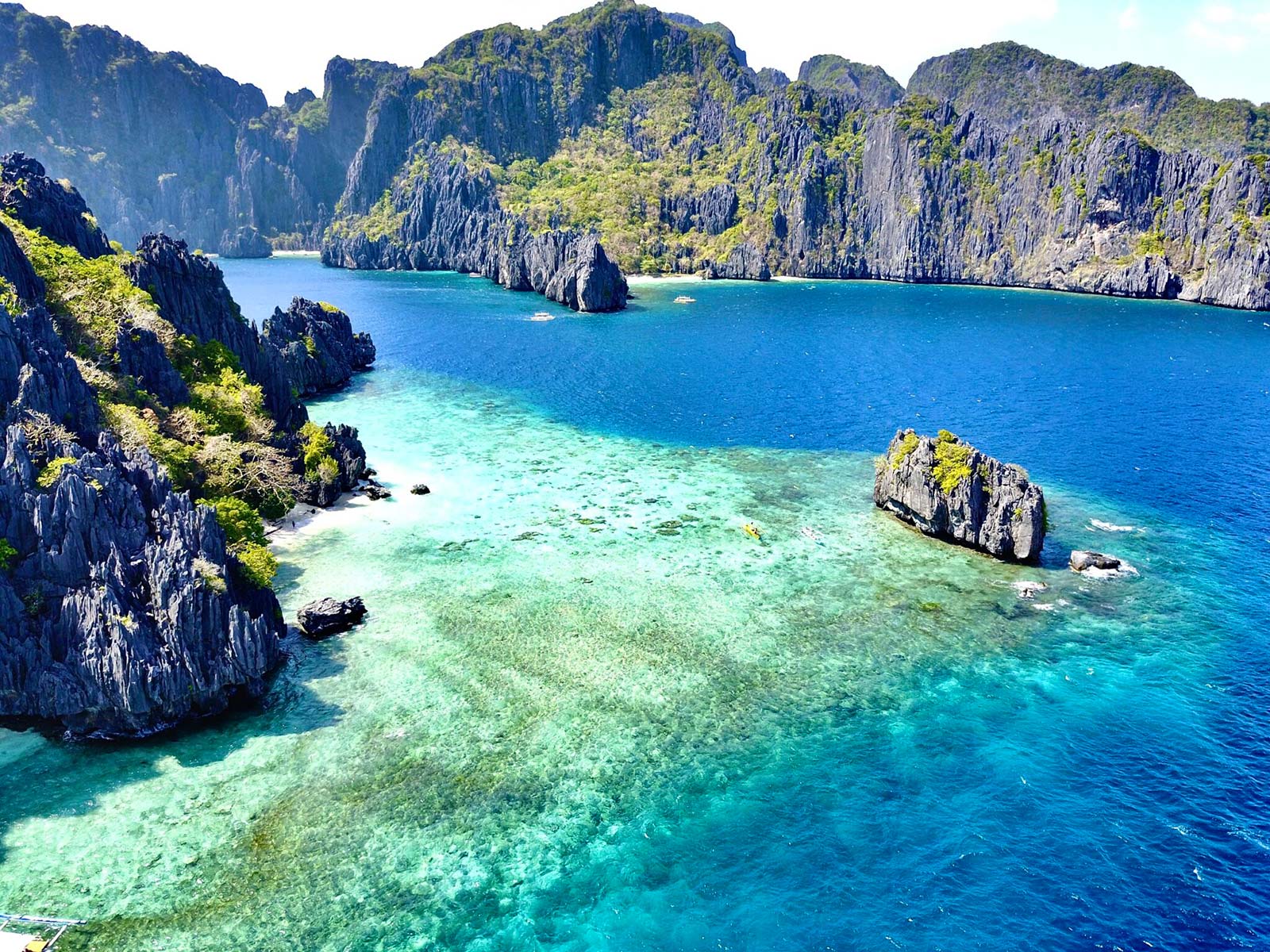 Helicopter Island El Nido Tour C - limestone cliffs and turquoise water
