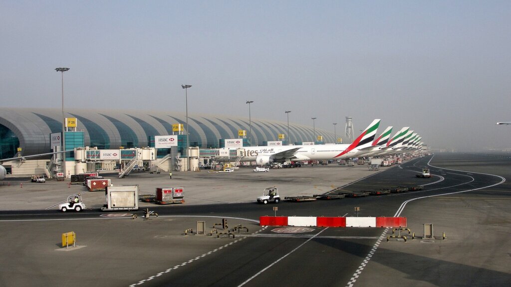 Dubai International Airport Terminal 3 departure hall