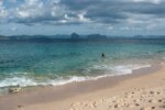 Beach in El Nido Bay with calm water