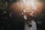 Romantic beach wedding ceremony setup at sunset in El Nido Palawan Philippines