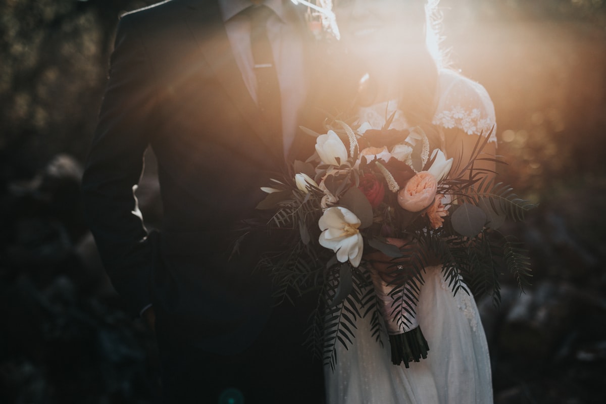 Romantic beach wedding ceremony setup at sunset in El Nido Palawan Philippines