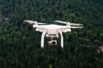 Drone aerial view of El Nido Palawan lagoon and karst islands