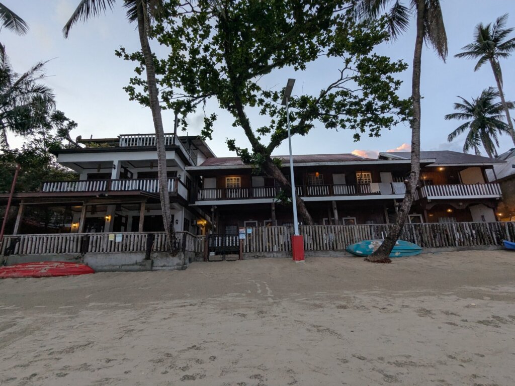 Scenic beachfront landscape typical of El Nido resort properties