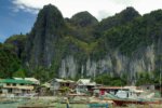 El Nido town buildings and hotels