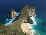 Kelingking Beach cliffs on Nusa Penida, Bali