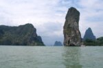 Limestone karst islands in Phang Nga Bay, Thailand