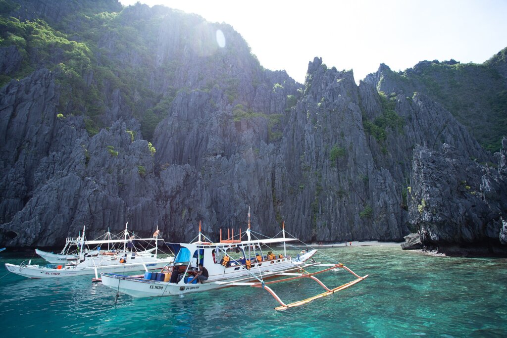 El Nido Palawan landscape near Dewil Valley and Ille Cave