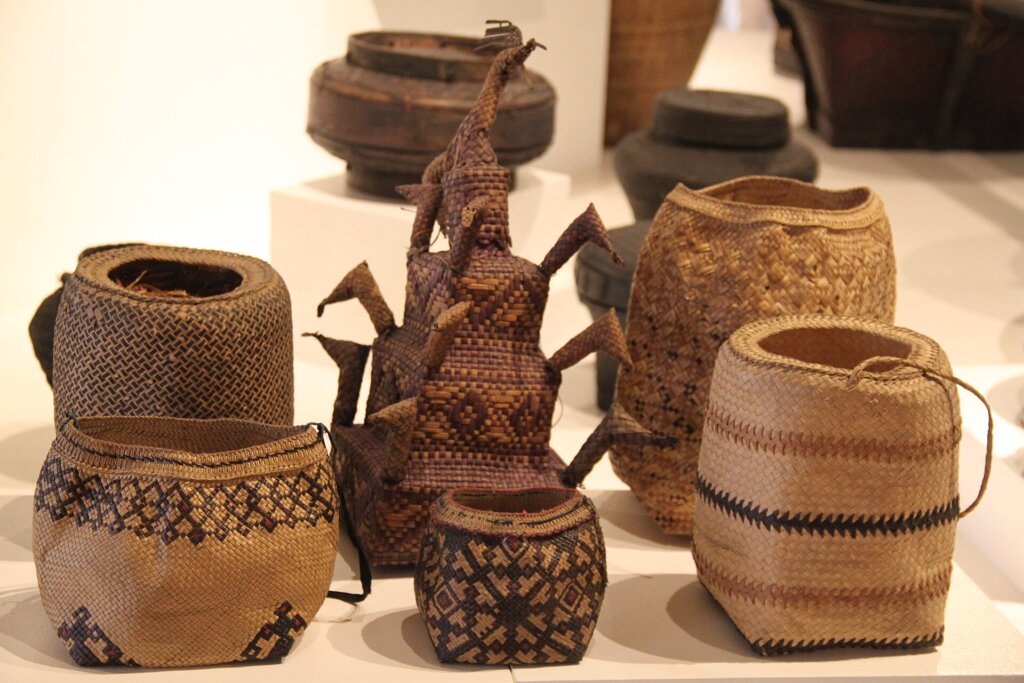 Handwoven baskets from the Philippines