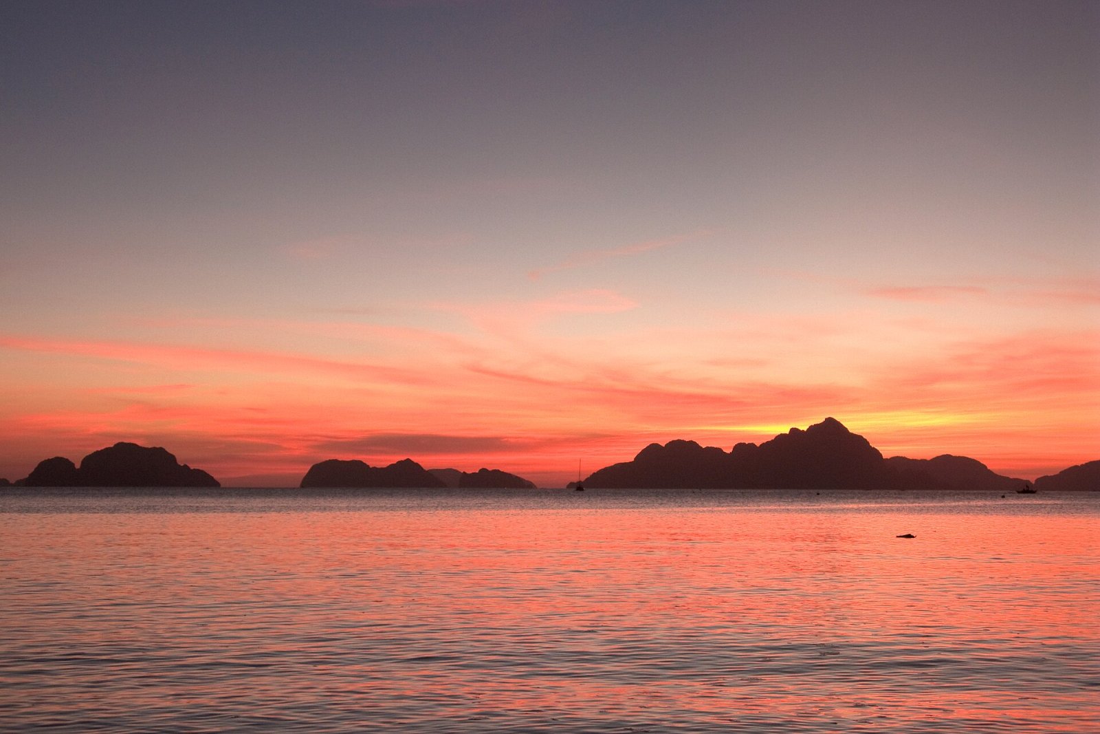 Twilight over El Nido, Palawan, Philippines