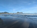 Beach and pier view in the Lio area of El Nido