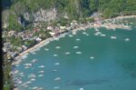 Boats on the water near El Nido, Palawan